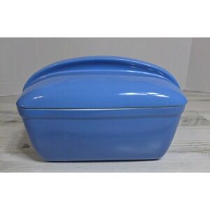Vntg Hall China Westinghouse Blue Refrigerator to Oven Dish Lid 5074 Excellent